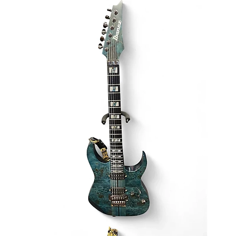 Used Ibanez RGT1220PBK Cosmic Blue Low Gloss Solid Body Electric Guitar