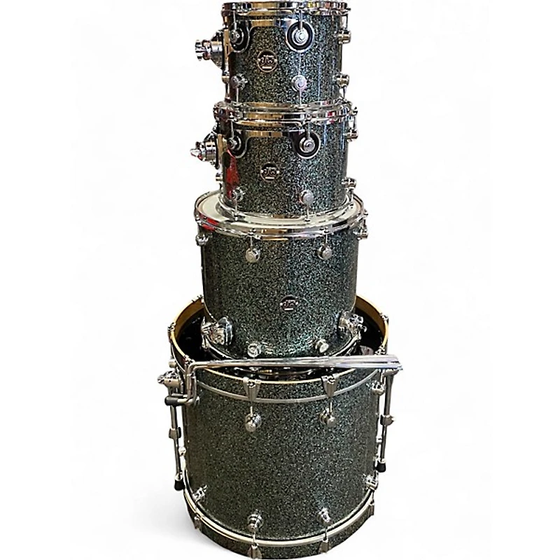 Used DW 4 Piece Performance Series Ocean galaxy Drum Kit