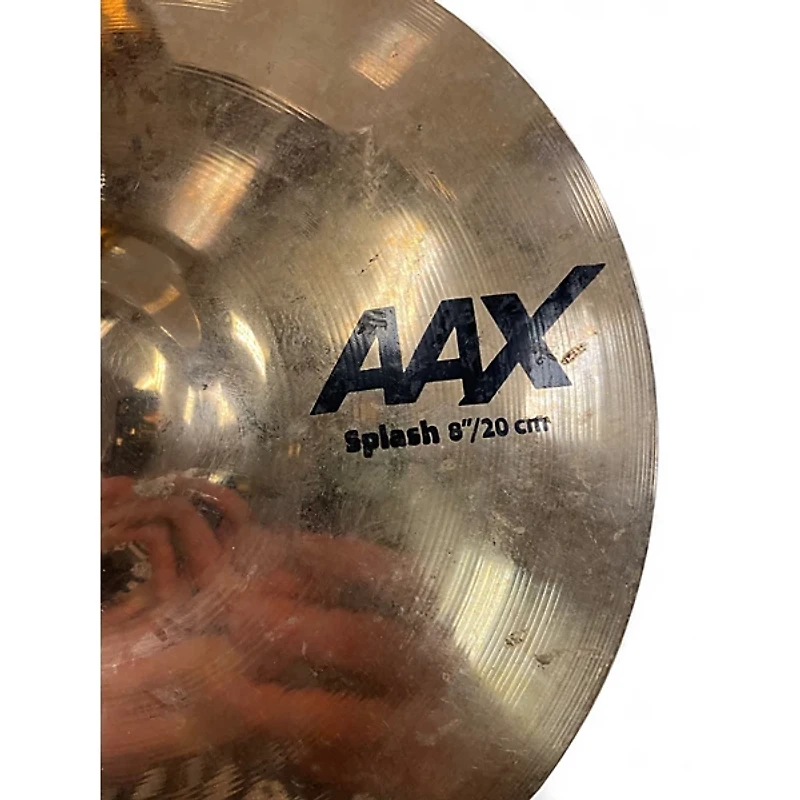 Used SABIAN 8in AAX Splash Brilliant Cymbal