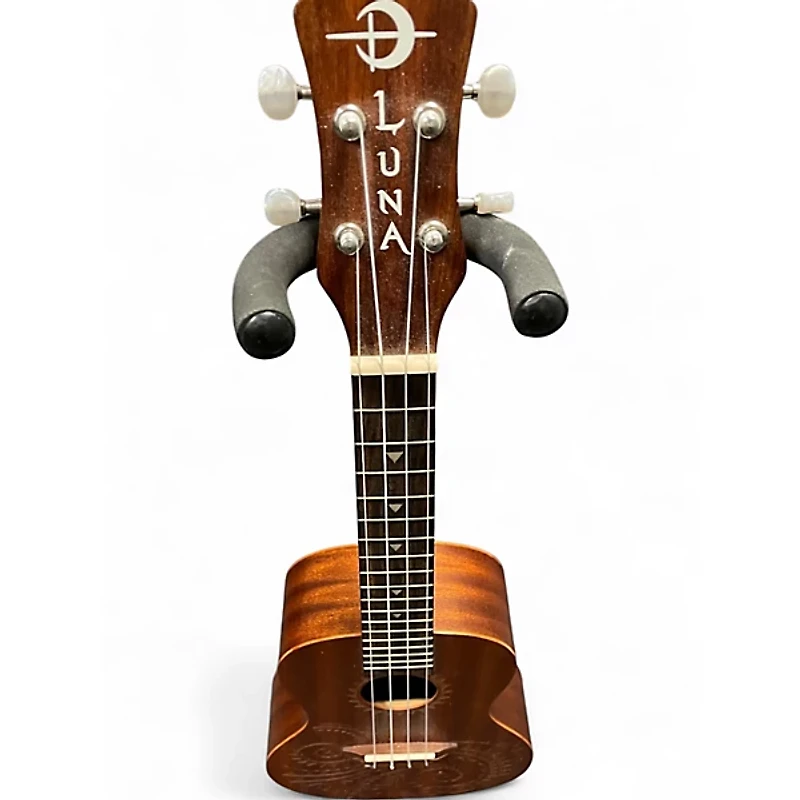 Used Luna Concert Tattoo Natural Ukulele