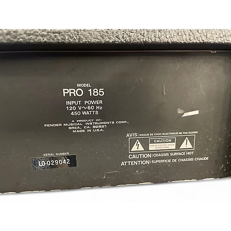 Used Fender Pro 185 Guitar Combo Amp
