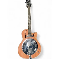 Used Dean resonator cutaway natural Acoustic Electric Guitar