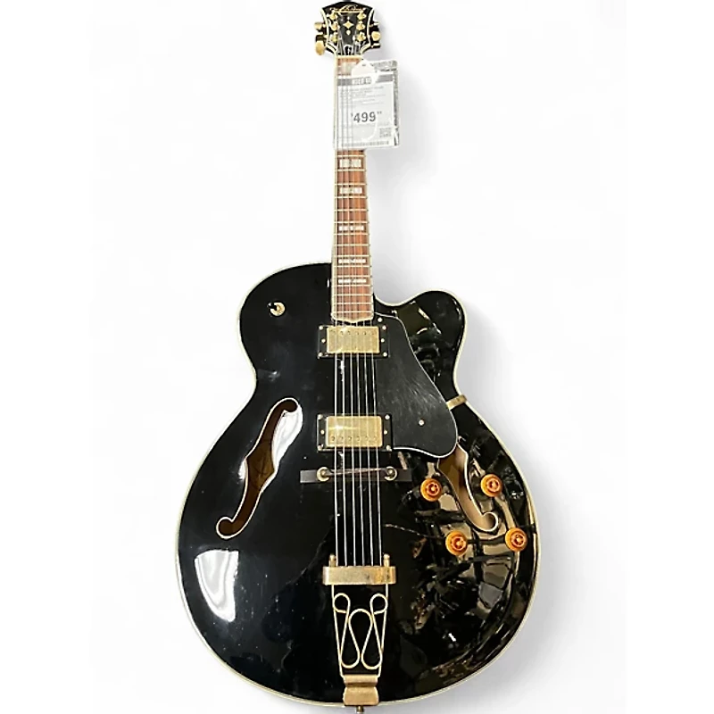 Used Oscar Schmidt OE40B Black Hollow Body Electric Guitar