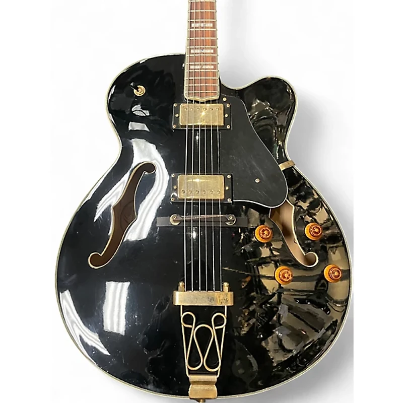 Used Oscar Schmidt OE40B Black Hollow Body Electric Guitar