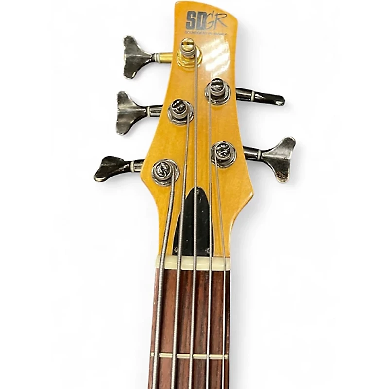 Used Ibanez SR405 5 String Natural Electric Bass Guitar