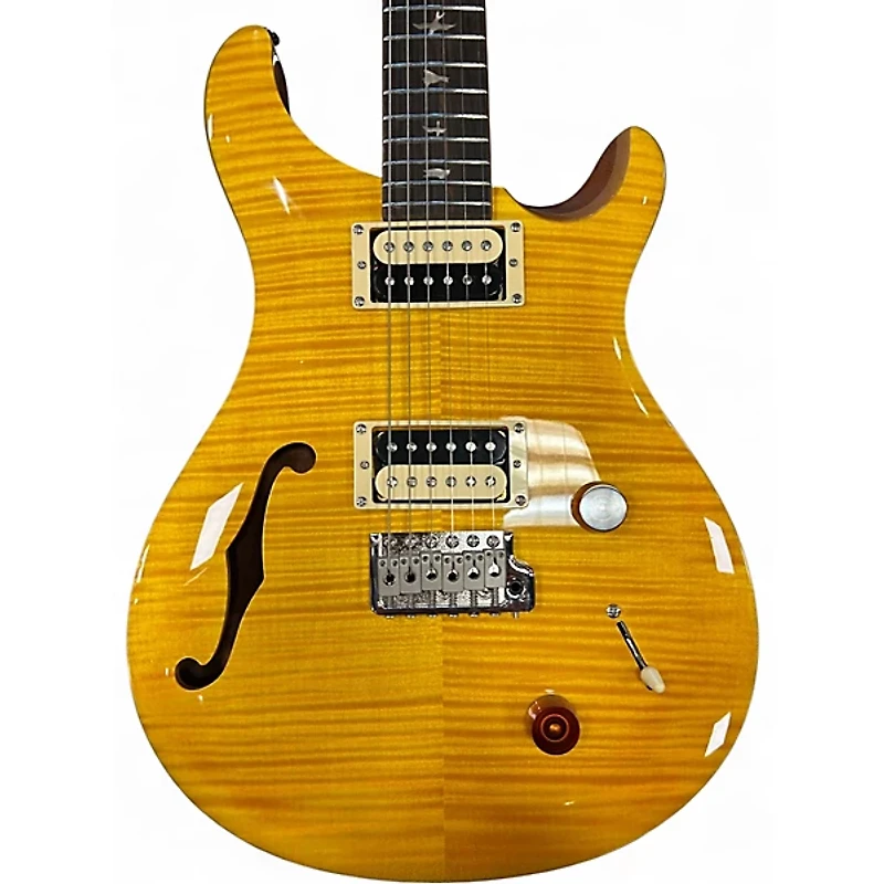 Used PRS SE Custom 22 Semi-Hollowbody Natural Hollow Body Electric Guitar