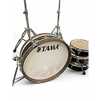 Used TAMA 4 Piece CLUB JAM PANCAKE KIT Black Drum Kit