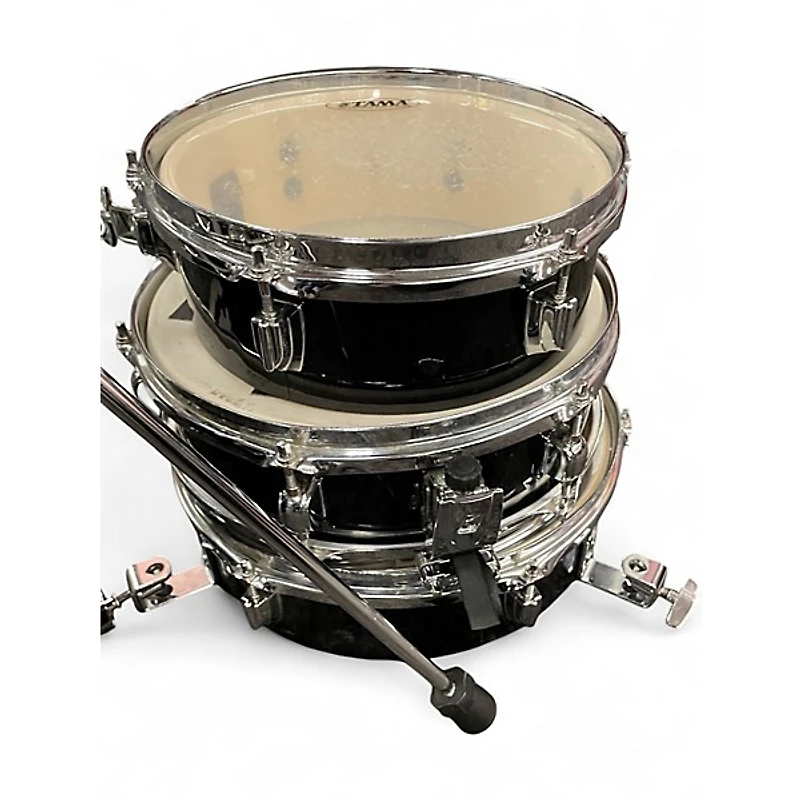 Used TAMA 4 Piece CLUB JAM PANCAKE KIT Black Drum Kit