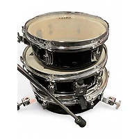 Used TAMA 4 Piece CLUB JAM PANCAKE KIT Black Drum Kit