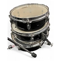 Used TAMA 4 Piece CLUB JAM PANCAKE KIT Black Drum Kit