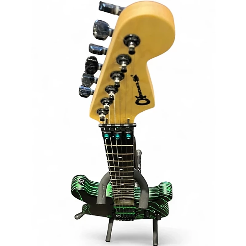 Used Charvel Pro Mod San Dimas HH HT Green Glow Solid Body Electric Guitar