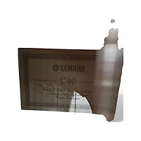 Used Yamaha C40 natural Classical Acoustic Guitar