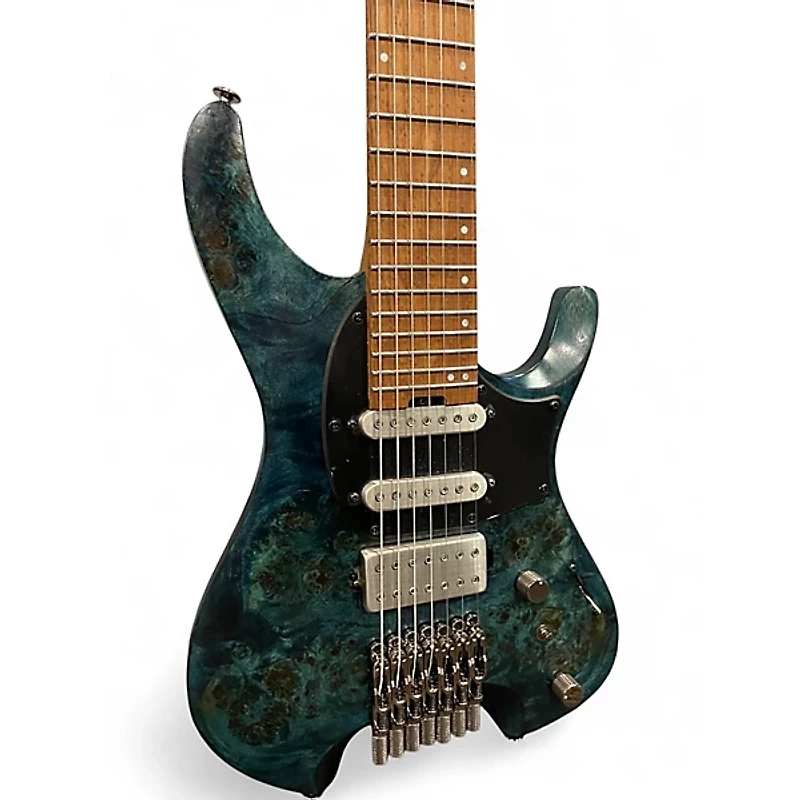 Used Ibanez Q547PB Cosmic Blue Solid Body Electric Guitar