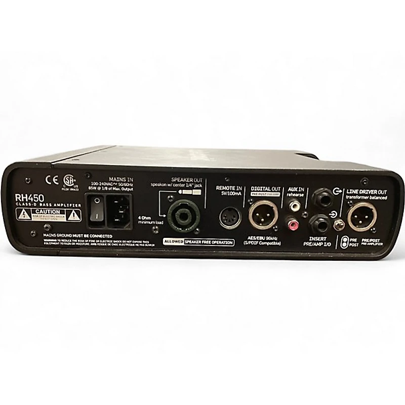 Used TC Electronic RH450 450W Bass Amp Head