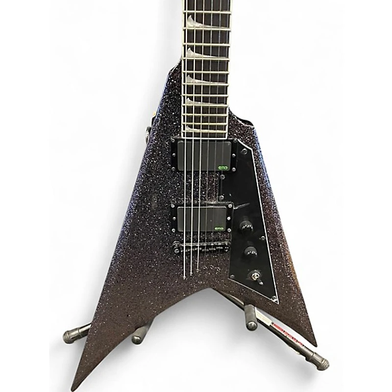 Used ESP LTD KHV BLACK SPARKLE Solid Body Electric Guitar