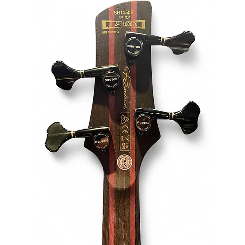 Used Ibanez SR1350B Mocha Burst Electric Bass Guitar