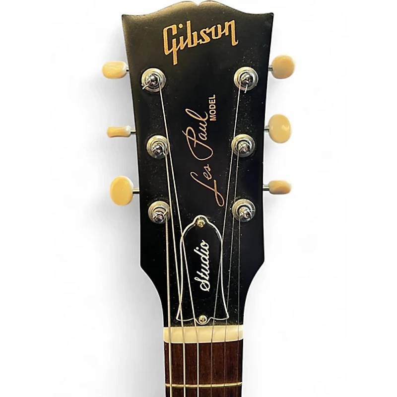 Used Gibson Les Paul Studio Black Solid Body Electric Guitar