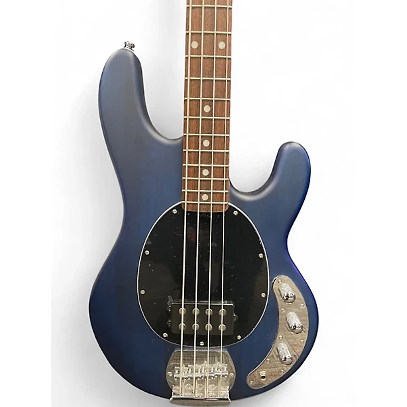 Used Sterling by Music Man Sub 4 Trans Blue Electric Bass Guitar