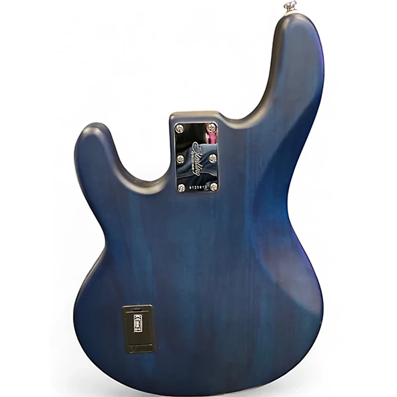 Used Sterling by Music Man Sub 4 Trans Blue Electric Bass Guitar