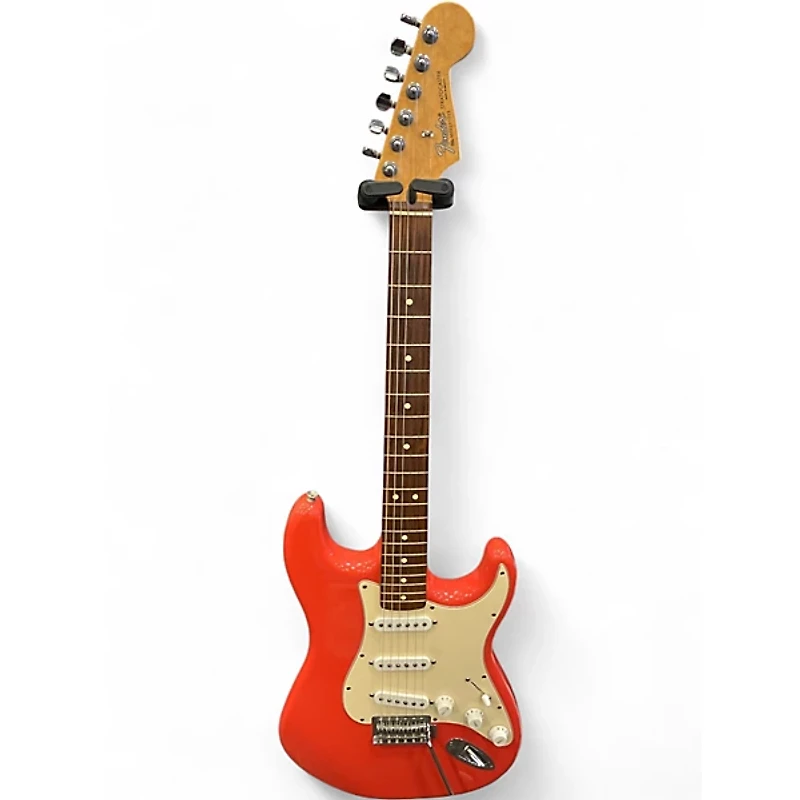 Used Fender Player Stratocaster coral red Solid Body Electric Guitar