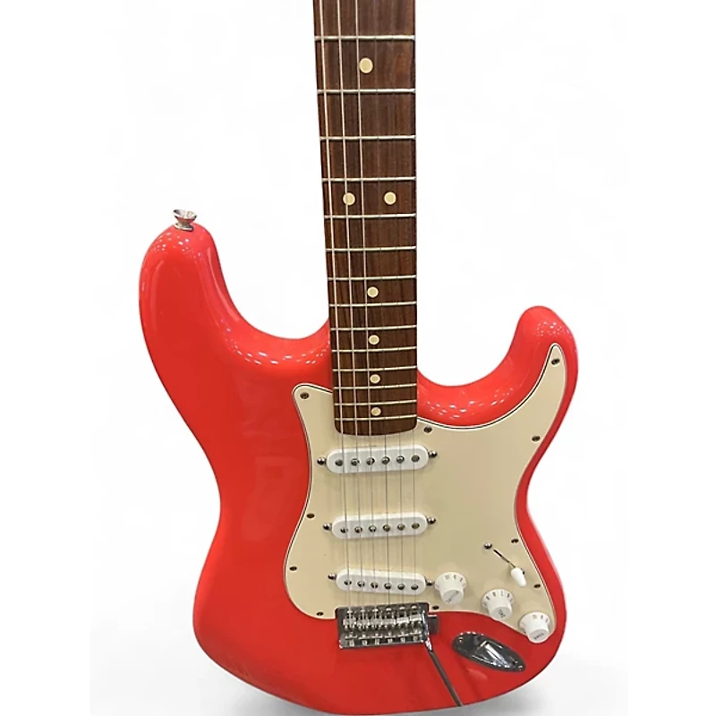 Used Fender Player Stratocaster coral red Solid Body Electric Guitar