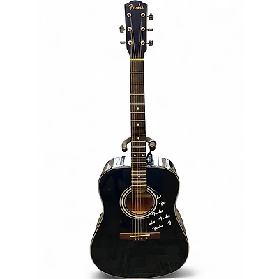 Used Fender DG11E Black Acoustic Electric Guitar