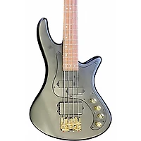 Used Schecter Guitar Research Stiletto Stealth- Satin Black Electric Bass Guitar