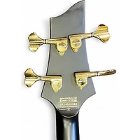 Used Schecter Guitar Research Stiletto Stealth- Satin Black Electric Bass Guitar