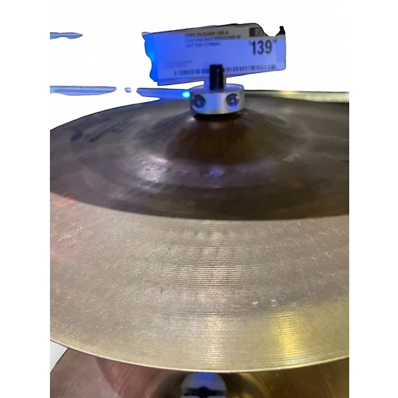 Used Zildjian 13in A Custom Mastersound Hi Hat Top Cymbal