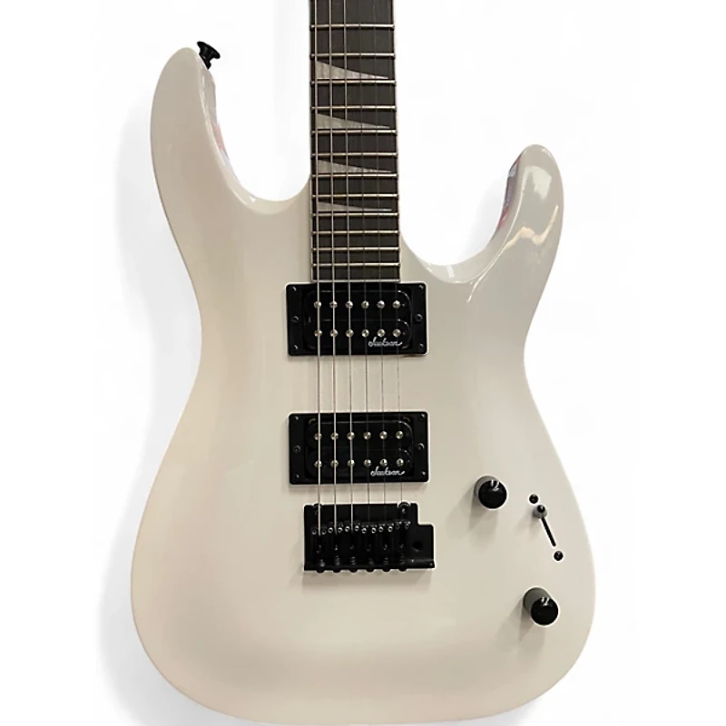 Used Jackson JS22 Dinky Arctic White Solid Body Electric Guitar