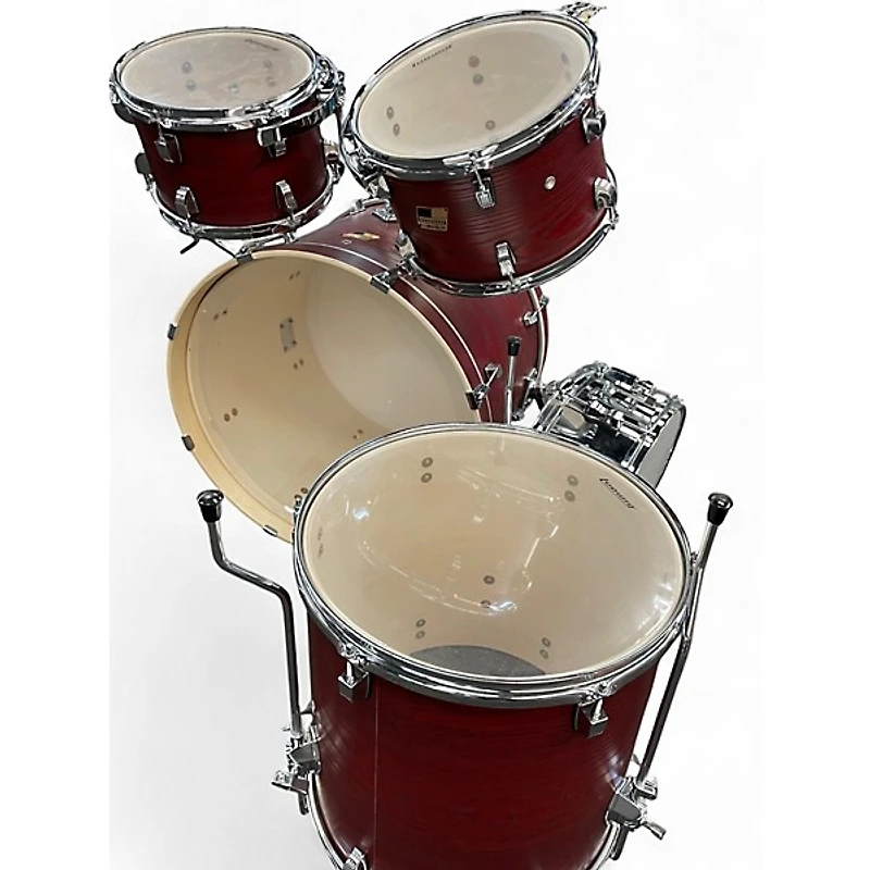 Used Ludwig 5 Piece Backbeat Elite Ruby Grain Drum Kit