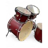 Used Ludwig 5 Piece Backbeat Elite Ruby Grain Drum Kit