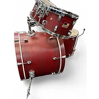 Used Ludwig 5 Piece Backbeat Elite Ruby Grain Drum Kit