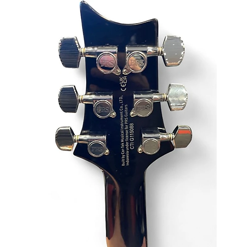 Used PRS SE Custom 24 black gold burst Solid Body Electric Guitar