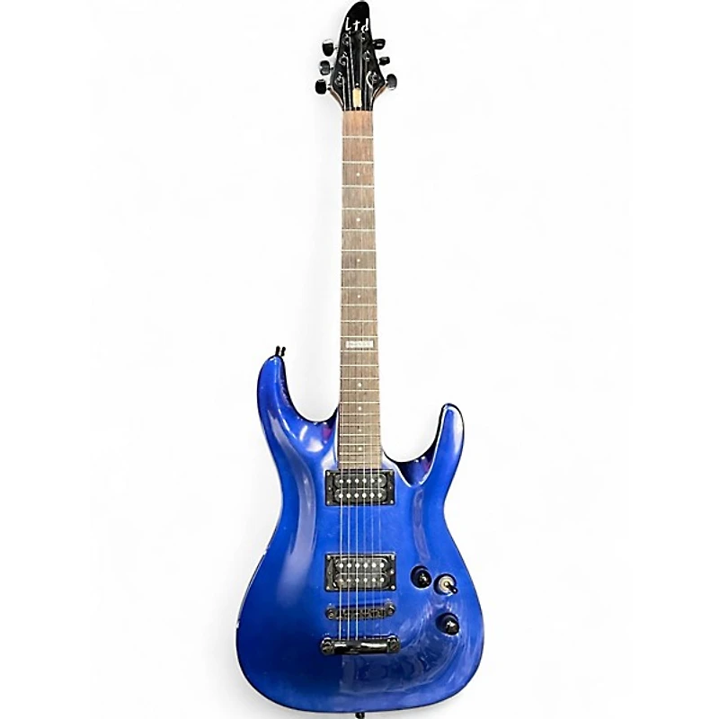 Used ESP LTD H100 Blue Solid Body Electric Guitar