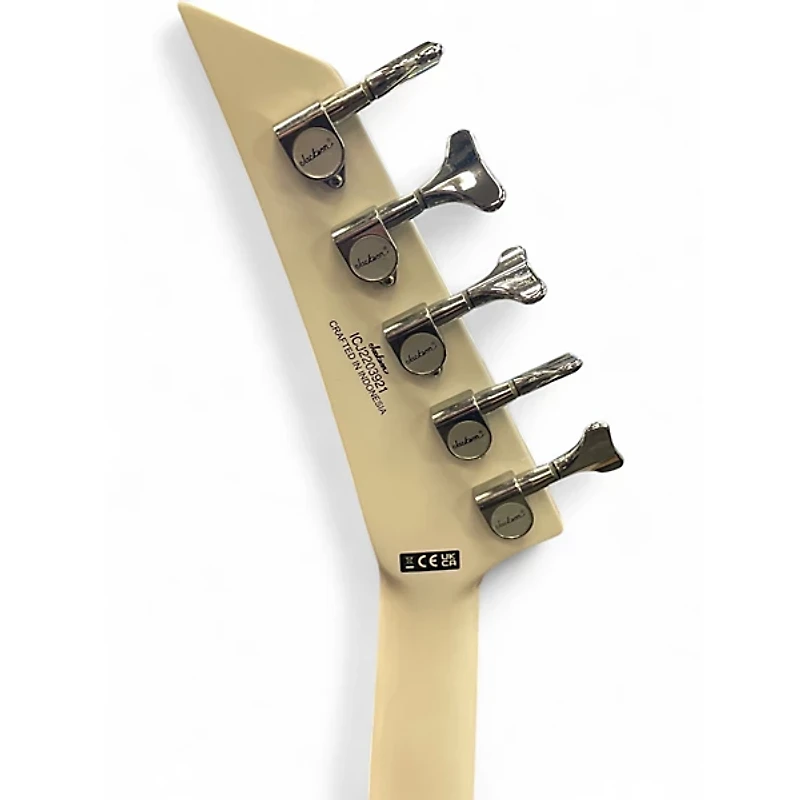 Used Jackson CBXNT DX V X Series Concert Bass White Electric Bass Guitar