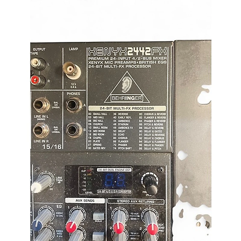 Used Behringer Xenyx 2442FX Unpowered Mixer