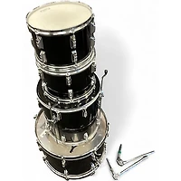 Used Sound Percussion Labs 4 Piece 4 Piece Black Drum Kit