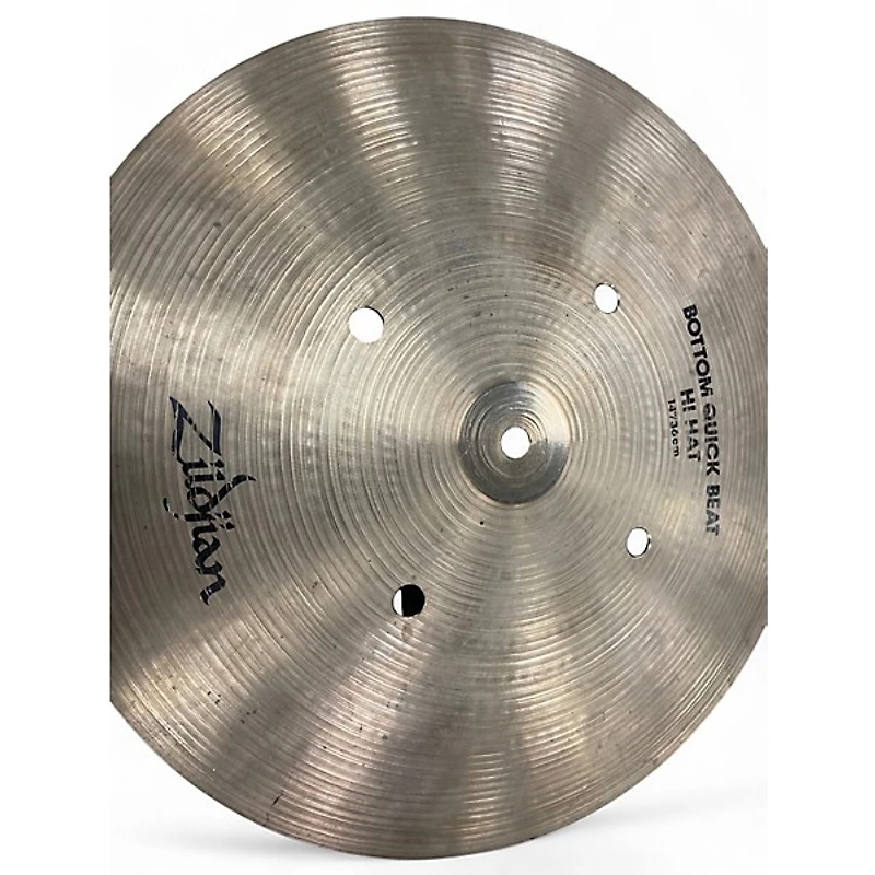 Used Zildjian 14in Quick Beat Hi Hat Bottom Cymbal