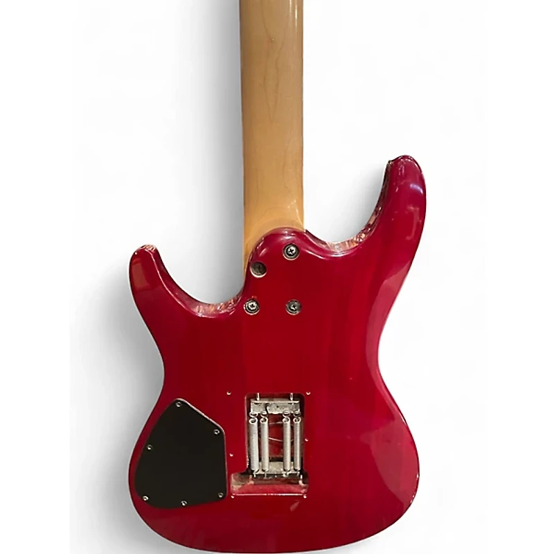 Used Ibanez S470QS S Series Transparent Red Solid Body Electric Guitar