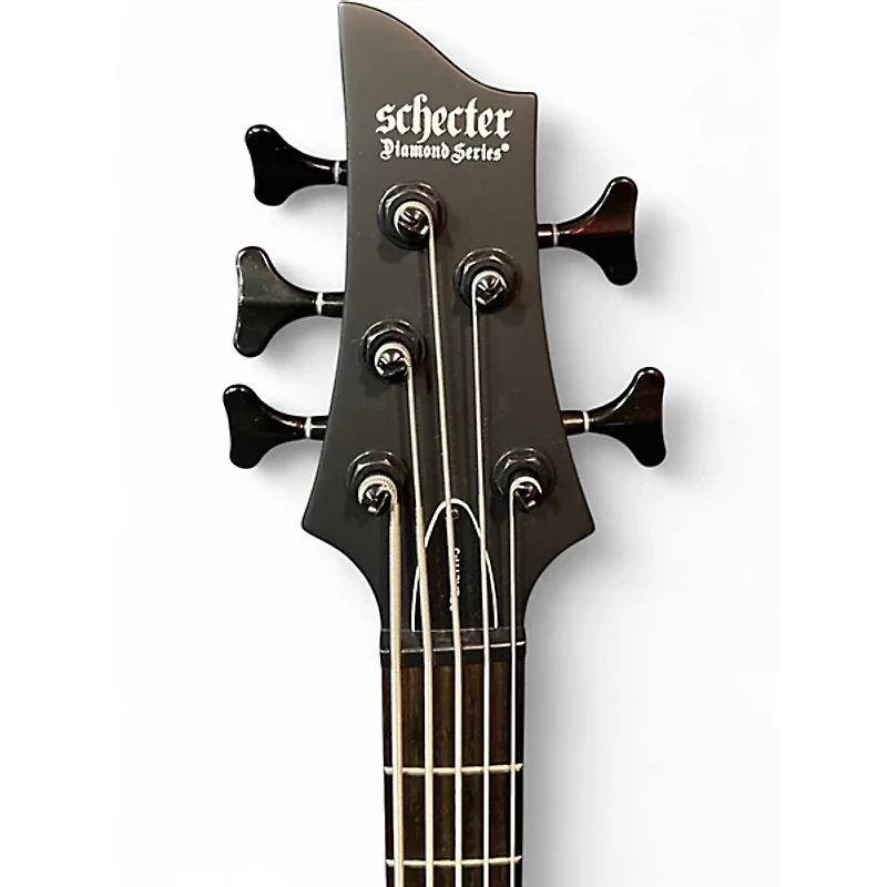 Used Schecter Guitar Research Stiletto Stealth-5 Black Electric Bass Guitar