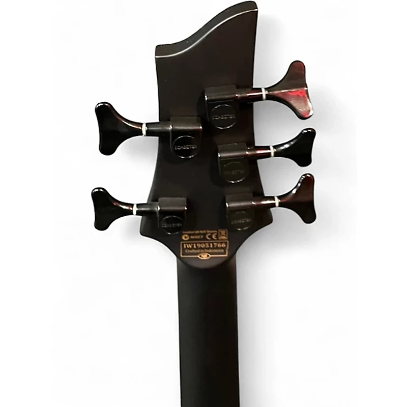 Used Schecter Guitar Research Stiletto Stealth-5 Black Electric Bass Guitar