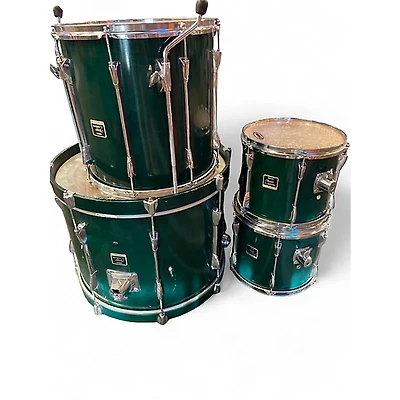 Used Yamaha 4 Piece STAGE CUSTOM Green Drum Kit
