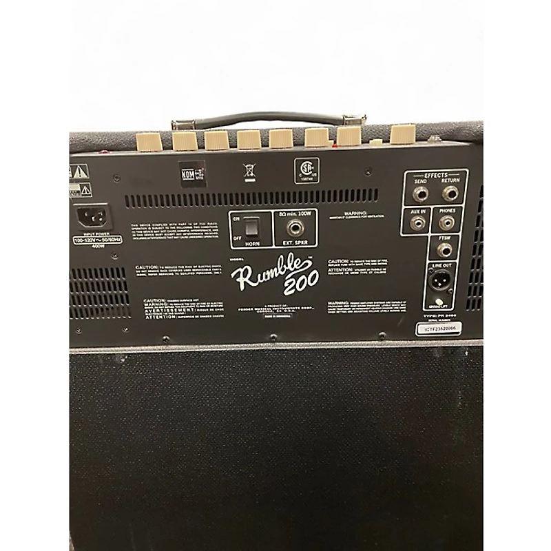 Used Fender Rumble 200 Bass Combo Amp