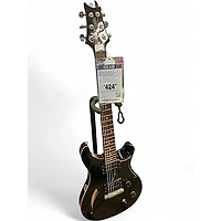 Used PRS Custom 22 Semihollow Black Solid Body Electric Guitar