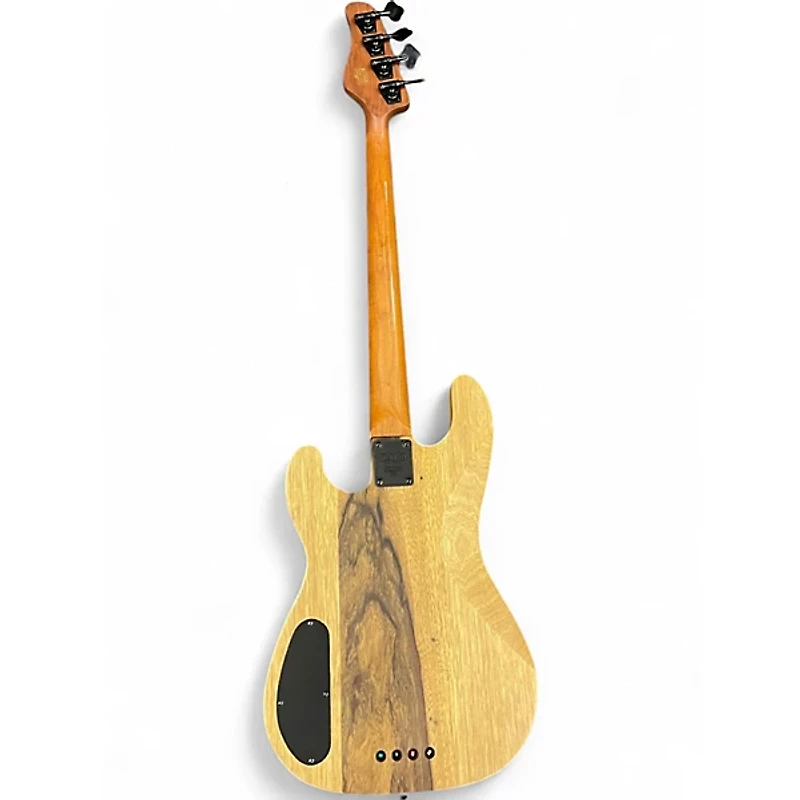 Used Schecter Guitar Research Model T-4 Exotic Black Limba Electric Bass Guitar