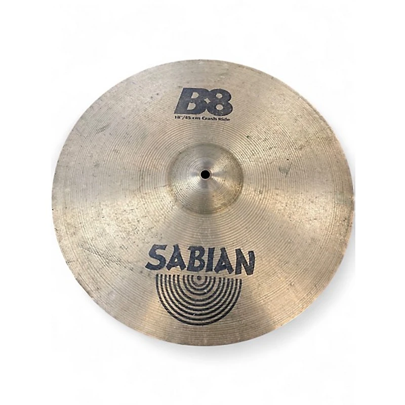 Used SABIAN 18in B8 Crash Ride Cymbal