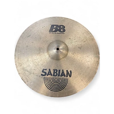 Used SABIAN 18in B8 Crash Ride Cymbal