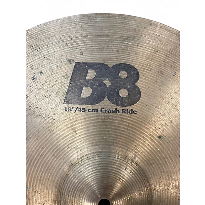 Used SABIAN 18in B8 Crash Ride Cymbal