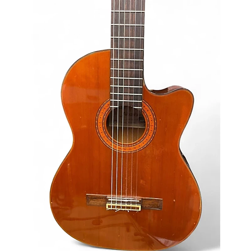 Used Alvarez Artist Series AC60SC Antique Natural Classical Acoustic Electric Guitar